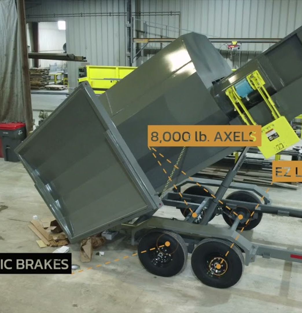 Propactor recycling trailer